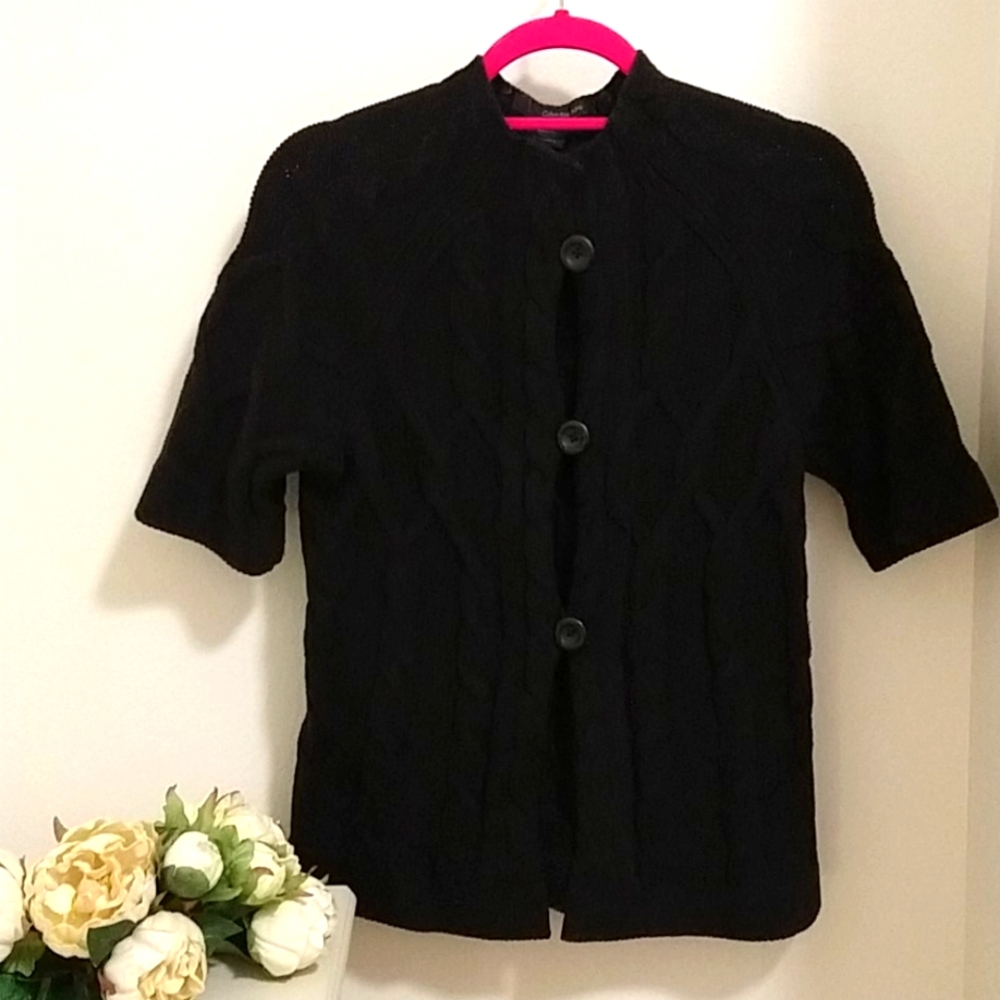 Black Calvin Klein Jeans Cable Knit Sweater